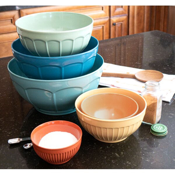 Melamine nesting 2025 mixing bowls